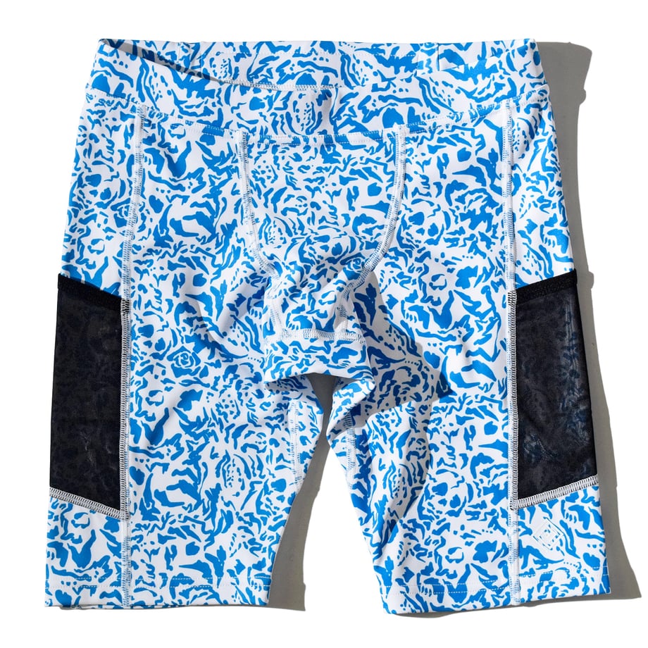 ELDORESO Patric Middle Spats ライトブルー ランニングタイツ