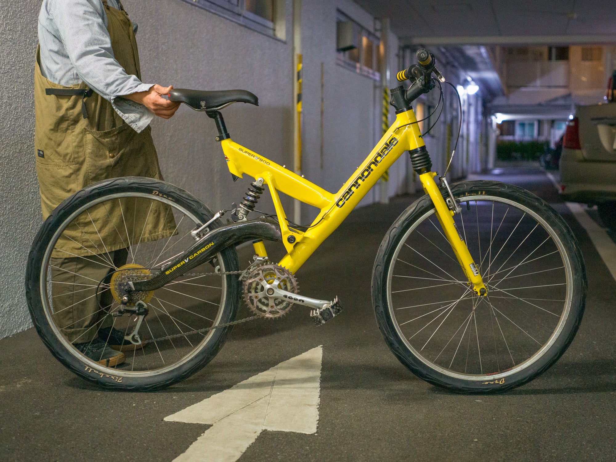 中古】cannondale SUPER V900 carbon キャノンデール オールドMTB