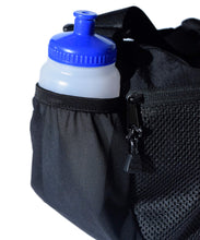 画像をギャラリービューアに読み込む, ELDORESO Supporter Shoulder Bag Black 側面のボトルホルダーにボトルを収納した状態(公式写真)