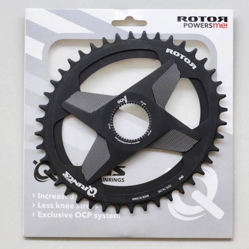 Q-RINGS OVAL SPIDERING ALDHUクランク用 BLACK ROTOR ローター 1X