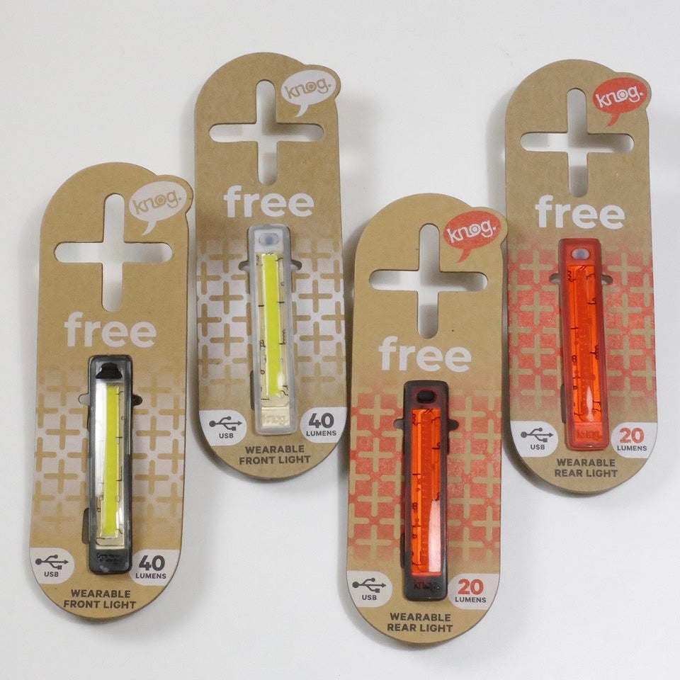 knog Plus Free 前後ライト ランニング・散歩にも 40/20ルーメン