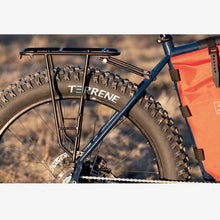 Load image into Gallery viewer, Mini Pannier Rack Tumbleweed Bikes bikepacking mountain bike front rack rear carrier touring camping