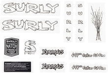 画像をギャラリービューアに読み込む, Surly frame decal