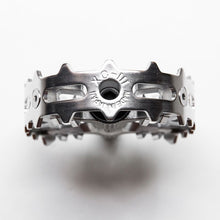 画像をギャラリービューアに読み込む, MKS XC-III bear trap pedal (Silver) スピンドル径 9/16 三ヶ島製作所 ペダル