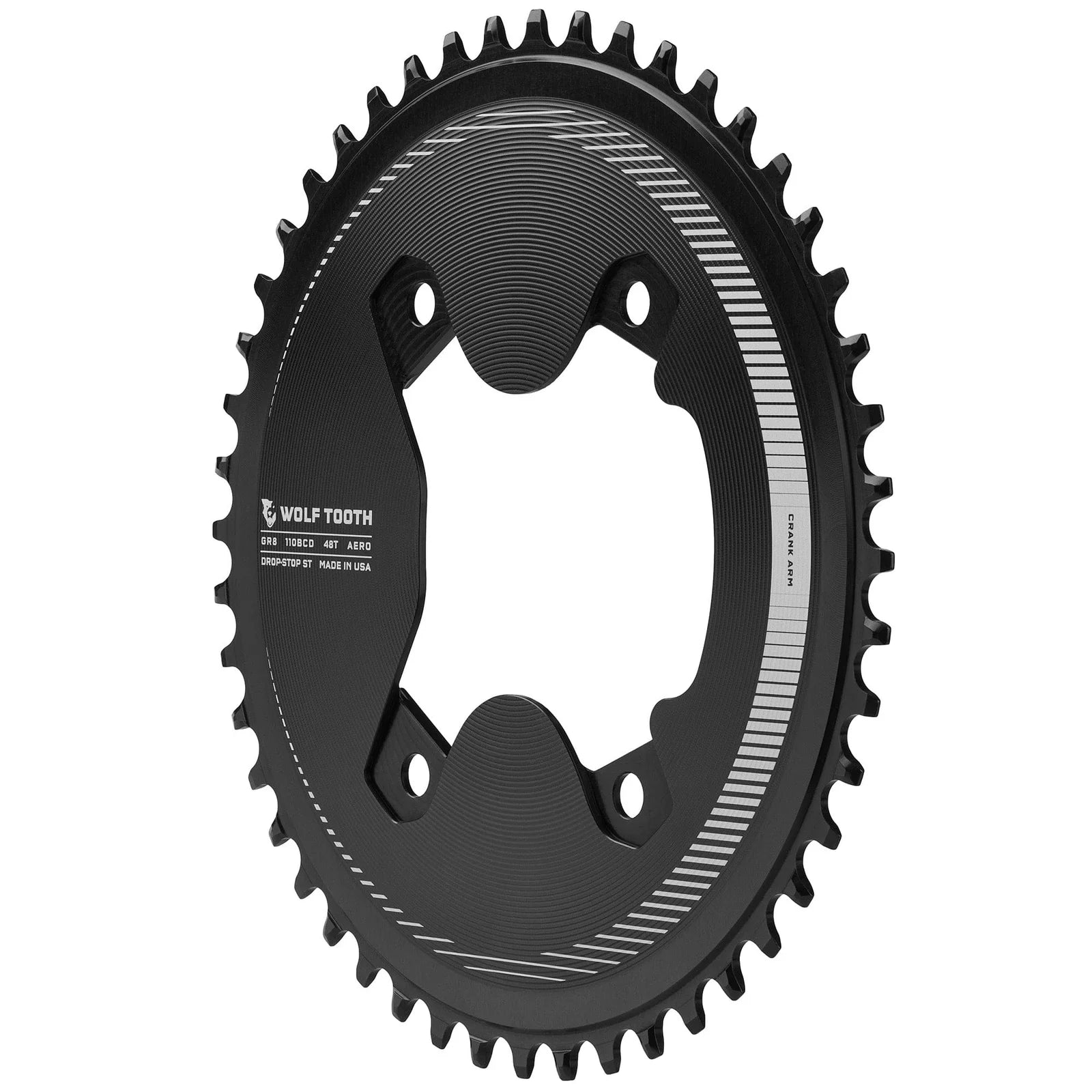 Wolf Tooth Aero チェーンリング シマノGRX800用 46T ウルフトゥース
