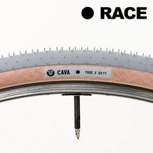 Load image into Gallery viewer, ULTRADYNAMICO Cava Race Tire (700c x 33.??) [Gray / Amber] Ultralight Dynamic Tire
