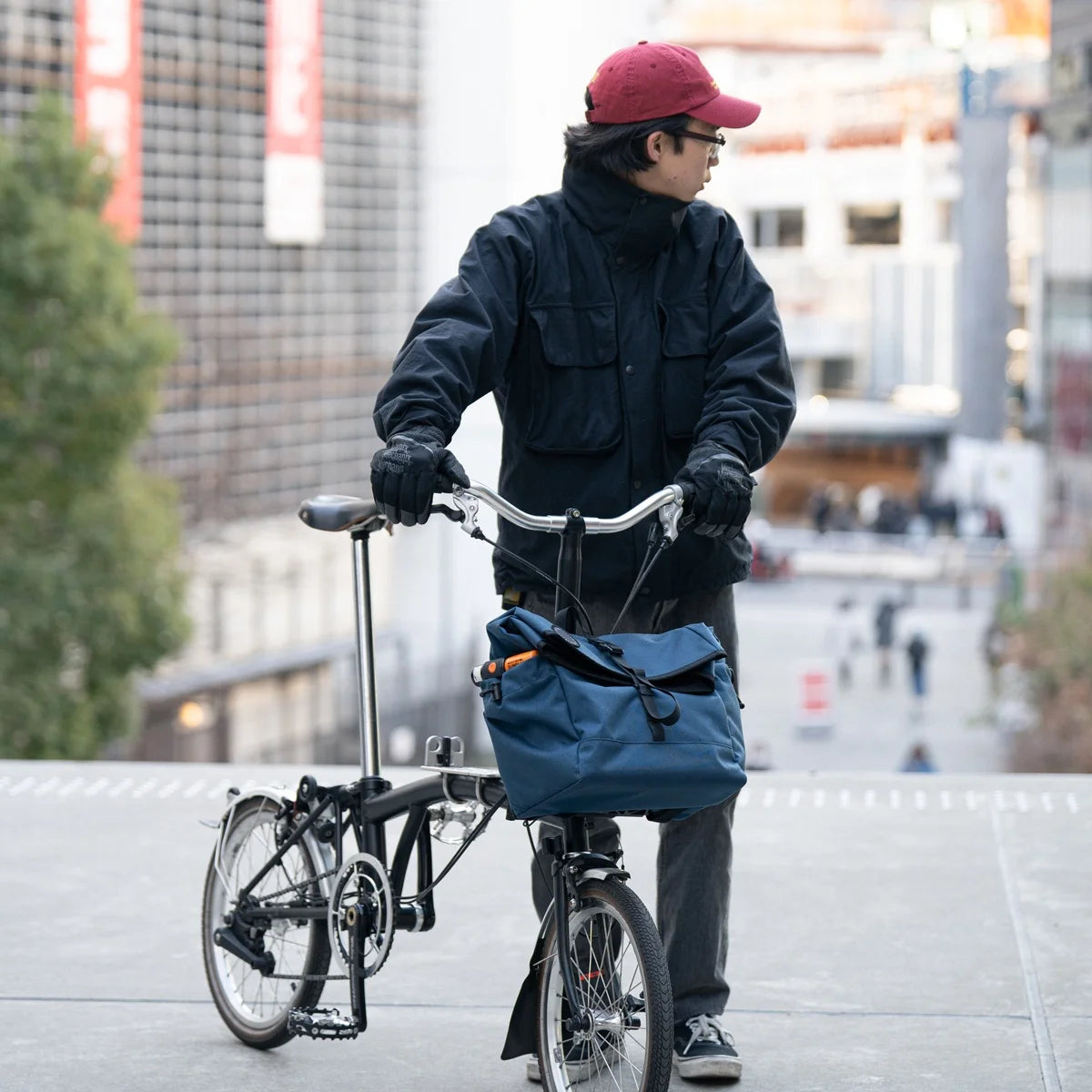 フェアウェザー brompton bag mini（フレーム付き） FAIRWEATHER brompton bag mini (フレームあり) フェアウェザー