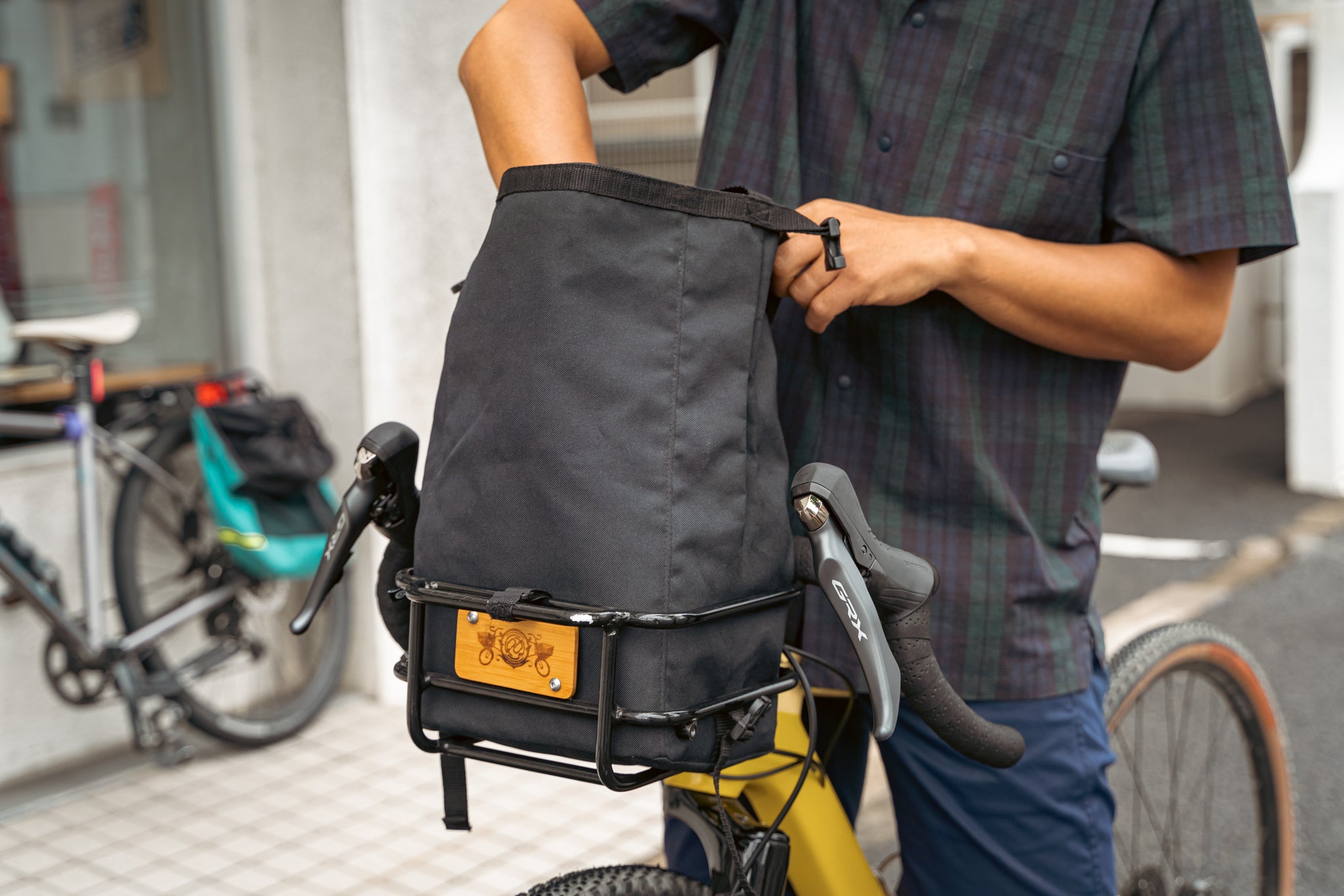 PDW テイクアウトバスケット（バッグ付）｜ハンドル取付カゴ｜Grumpy