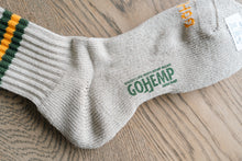 画像をギャラリービューアに読み込む, [ネコポス対応]GOHEMP RANDOM LINE PILE CREW SOCKS GHG0072GLL Lサイズ ゴーヘンプ ソックス
