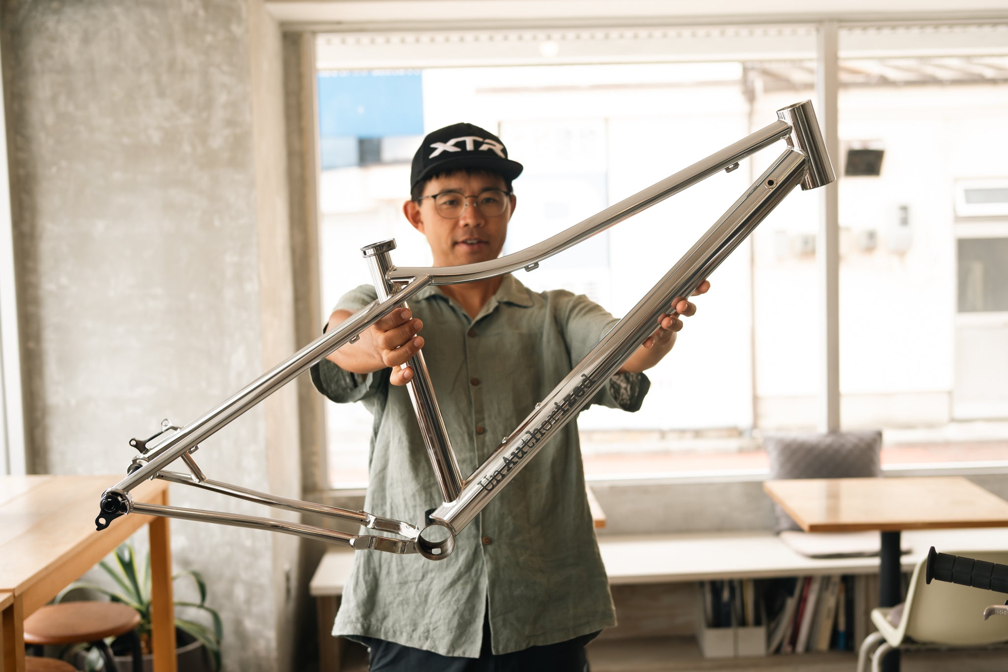 Un Authorized 33rpm 7th クロモリMTBフレーム アンオーソライズド