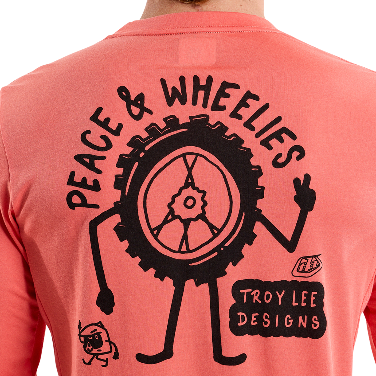 Troy Lee Designs Skyline Long Sleeve Ride Tee P&W Melon トロイリー