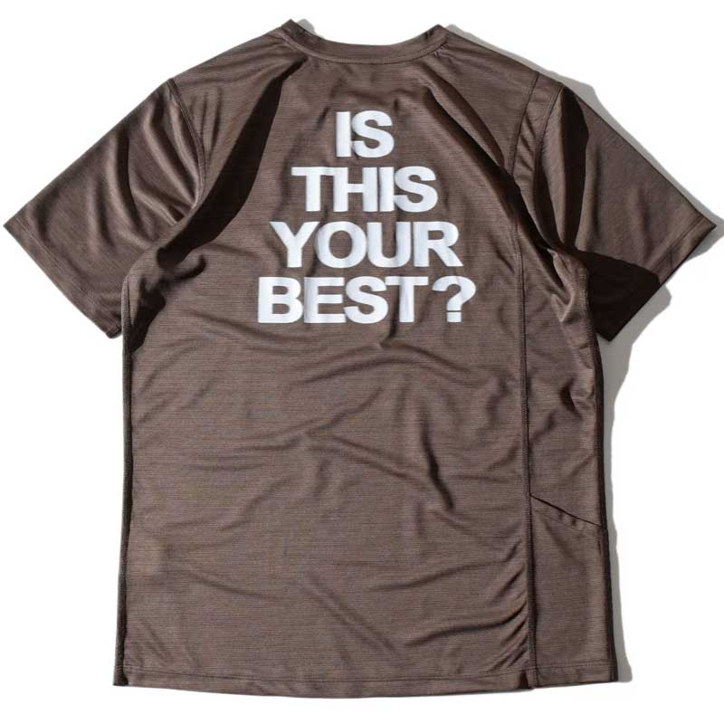 ELDORESO トレイル・フィールド Tシャツ ブラウンMサイズ ELDORESO Is This Tee ランニングTシャツ UVカット 速乾 – Grumpy Bike
