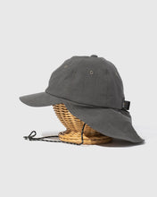 画像をギャラリービューアに読み込む, GOHEMP SUN SHADE CAP CHARCOAL ディテール｜ゴーヘンプ サンシェードキャップ チャコール
