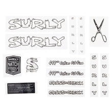 画像をギャラリービューアに読み込む, [ネコポス対応]Surly frame decal set crosscheck new decal set BK,WHITE サーリー クロスチェック フレーム デカール セット MA1997
