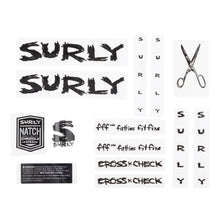 画像をギャラリービューアに読み込む, [ネコポス対応]Surly frame decal set crosscheck new decal set BK,WHITE サーリー クロスチェック フレーム デカール セット MA1997
