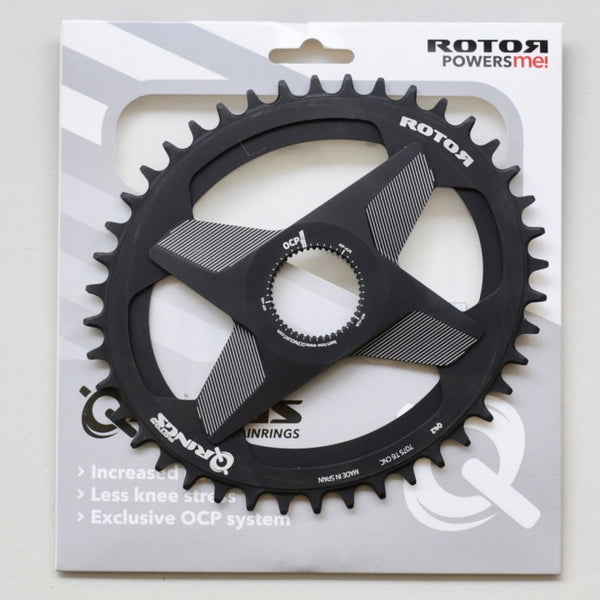 ROTOR Q-RINGS OVAL SPIDERING 1X for ALDHU Cranks BLACK (ROTOR