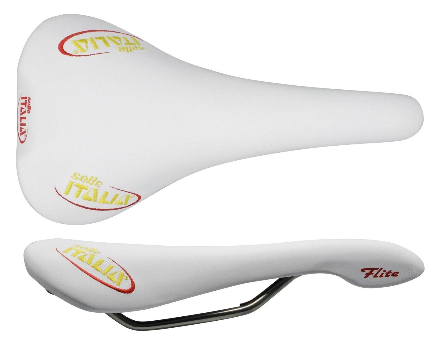 selle italia flite 1990サドル パンチング ホワイト Selle Italia FLITE 1990 embroidery ホワイト セライタリア フライト