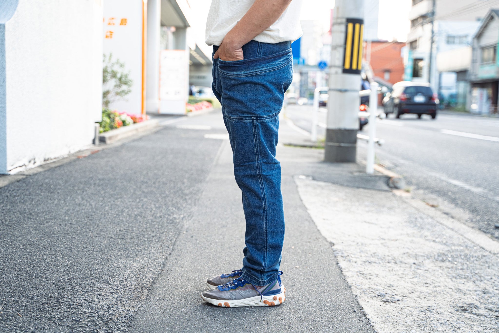 GOHEMP VENDOR TAPERED SLIM PANTS USED WASH GHP1101DYU ゴーヘンプ 