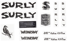 画像をギャラリービューアに読み込む, [ネコポス対応]Surly frame decal set wednesday NEW サーリー ウェンズデー フレーム デカール セット MA1247 MA1248
